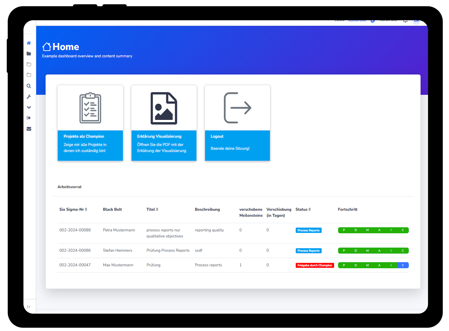 Trevios Ideenmanagement Software Lean Management Startseite